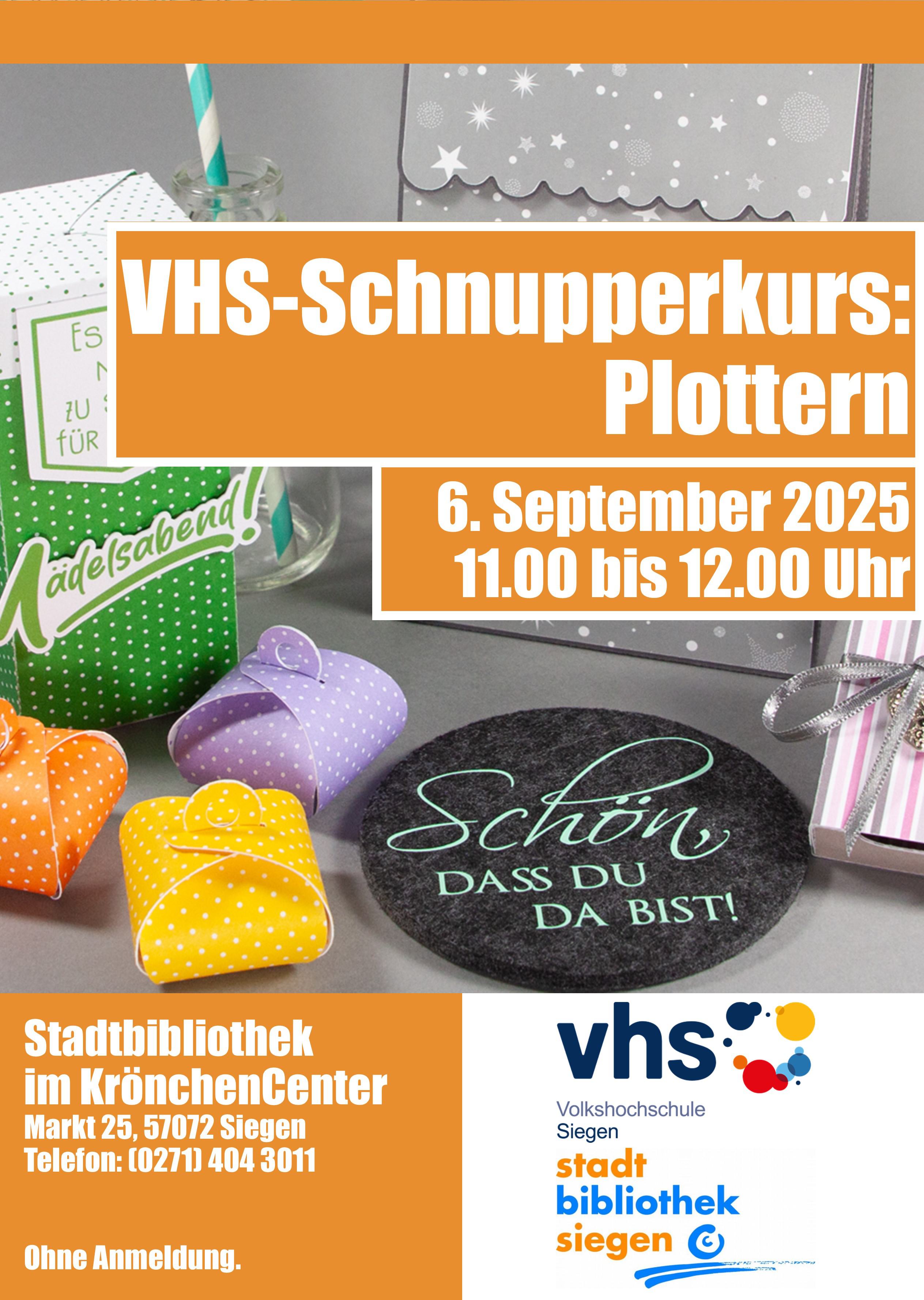 VHS-Schnupperkurse in der Stadtbibliothek Siegen