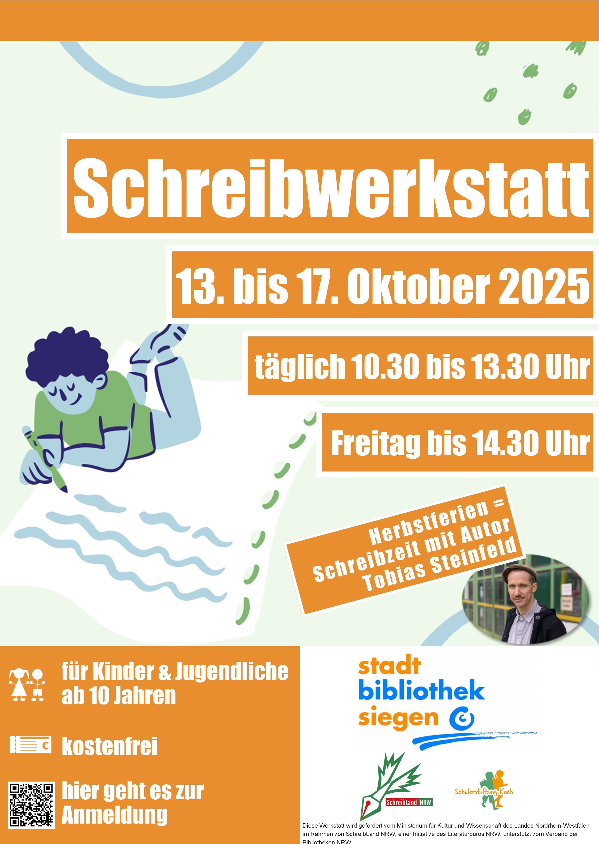 Mit Stift und Fantasie in der Stadtbibliothek Siegen auf Reisen gehen