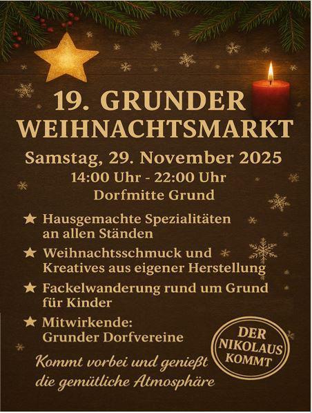 Die örtlichen Vereine bitten ins Weihnachtsdorf