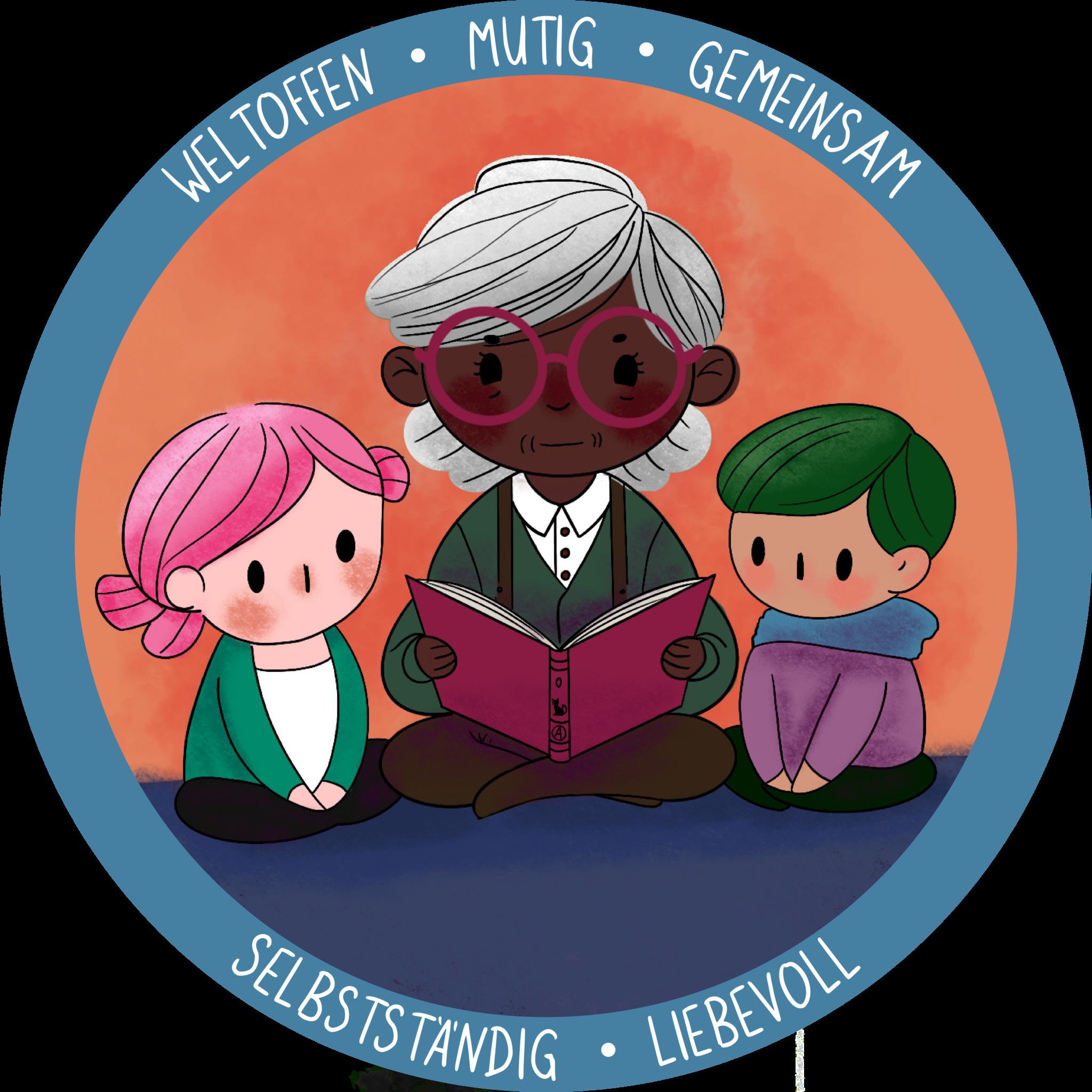 Kinder. Bücher. Lesen.