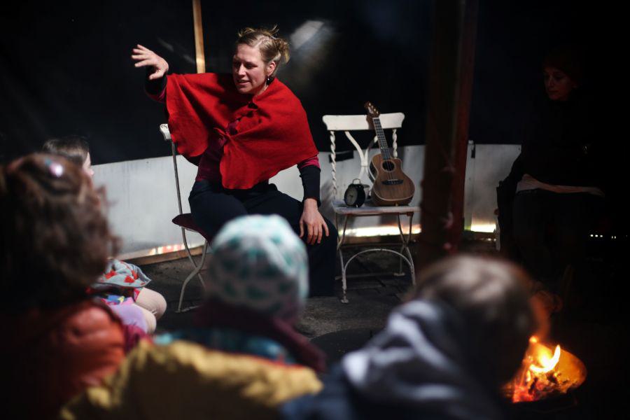 Eine interaktive Geschichtenreise am Lagerfeuer