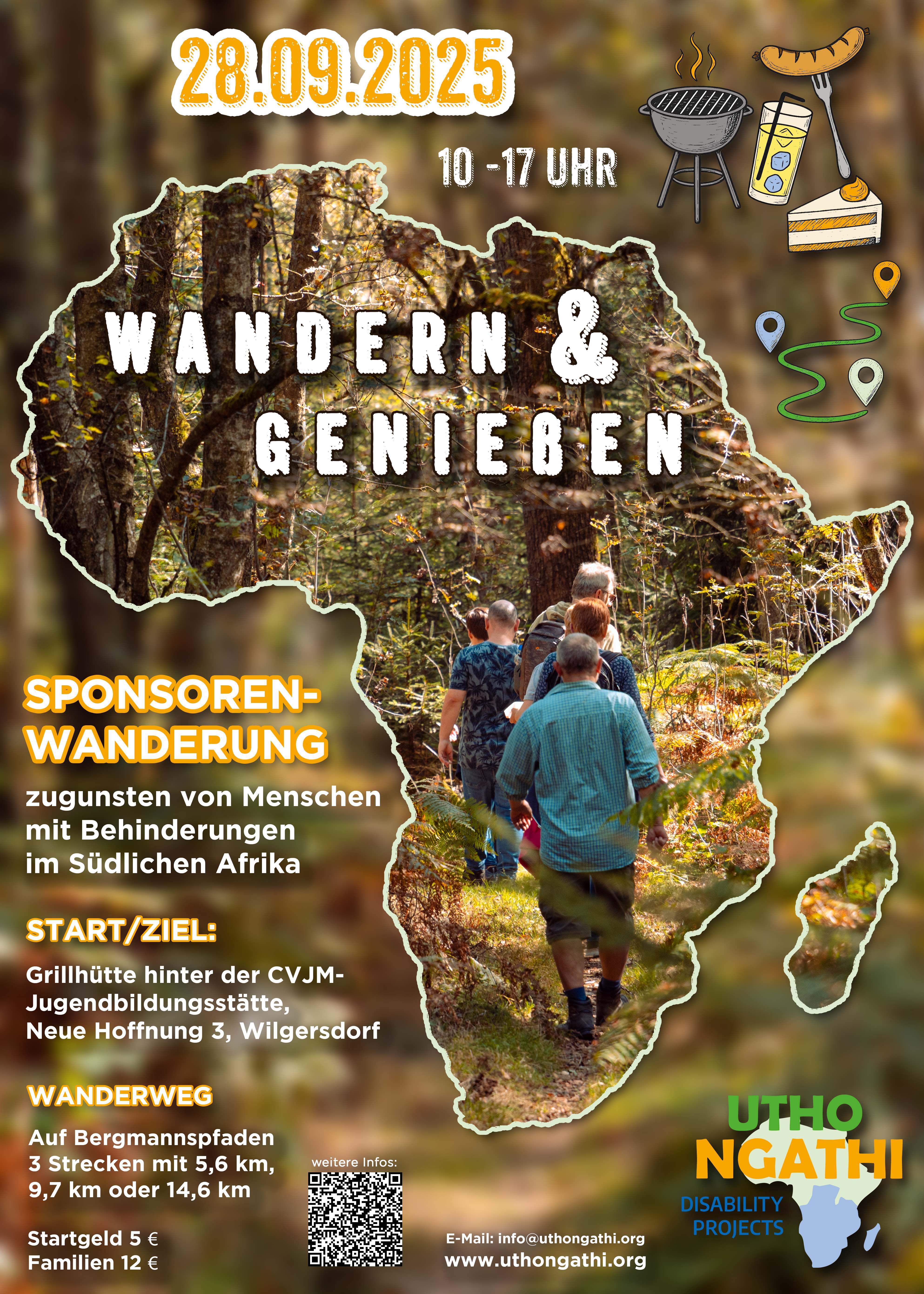 Sponsorenwanderung zugunsten von Menschen mit Behinderungen im Südlichen Afrika